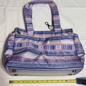 lug Lavender and Blue Striped Shoulder Bag